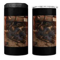 Bigfoot Mechanic Meme 4 in 1 Can Cooler Tumbler Funny Sasquatch Fixing Cars