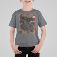 Bigfoot Mechanic Meme T Shirt For Kid Funny Sasquatch Fixing Cars