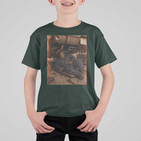 Bigfoot Mechanic Meme T Shirt For Kid Funny Sasquatch Fixing Cars