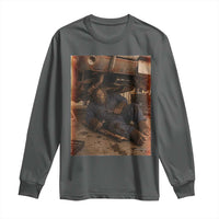 Bigfoot Mechanic Meme Long Sleeve Shirt Funny Sasquatch Fixing Cars