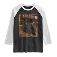 Bigfoot Mechanic Meme Raglan Shirt Funny Sasquatch Fixing Cars
