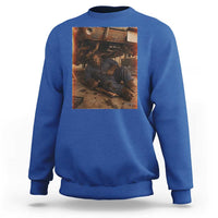 Bigfoot Mechanic Meme Sweatshirt Funny Sasquatch Fixing Cars