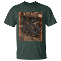 Bigfoot Mechanic Meme T Shirt Funny Sasquatch Fixing Cars