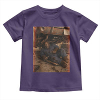 Bigfoot Mechanic Meme Toddler T Shirt Funny Sasquatch Fixing Cars
