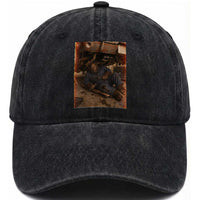 Bigfoot Mechanic Meme Washed Cotton Baseball Cap Funny Sasquatch Fixing Cars