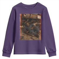 Bigfoot Mechanic Meme Youth Sweatshirt Funny Sasquatch Fixing Cars