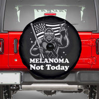 Bigfoot Black Ribbon Spare Tire Cover Not Today Melanoma Awareness Gift