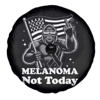 Bigfoot Black Ribbon Spare Tire Cover Not Today Melanoma Awareness Gift