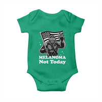 Bigfoot Black Ribbon Baby Onesie Not Today Melanoma Awareness Gift