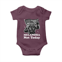 Bigfoot Black Ribbon Baby Onesie Not Today Melanoma Awareness Gift