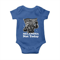 Bigfoot Black Ribbon Baby Onesie Not Today Melanoma Awareness Gift