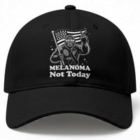 Bigfoot Black Ribbon Baseball Cap Not Today Melanoma Awareness Gift