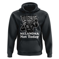 Bigfoot Black Ribbon Hoodie Not Today Melanoma Awareness Gift