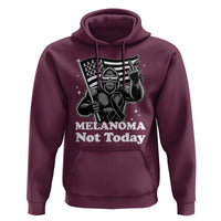 Bigfoot Black Ribbon Hoodie Not Today Melanoma Awareness Gift