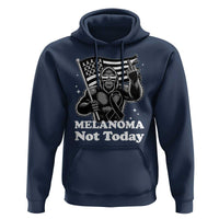 Bigfoot Black Ribbon Hoodie Not Today Melanoma Awareness Gift