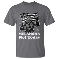 Bigfoot Black Ribbon T Shirt Not Today Melanoma Awareness Gift