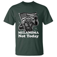 Bigfoot Black Ribbon T Shirt Not Today Melanoma Awareness Gift
