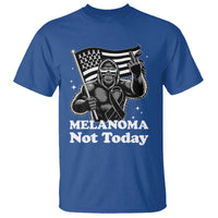 Bigfoot Black Ribbon T Shirt Not Today Melanoma Awareness Gift