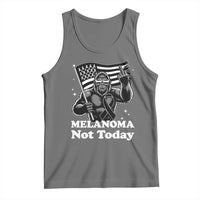 Bigfoot Black Ribbon Tank Top Not Today Melanoma Awareness Gift