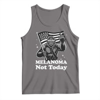 Bigfoot Black Ribbon Tank Top Not Today Melanoma Awareness Gift