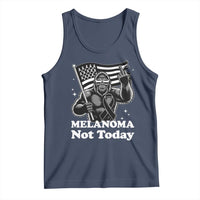 Bigfoot Black Ribbon Tank Top Not Today Melanoma Awareness Gift
