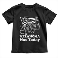 Bigfoot Black Ribbon Toddler T Shirt Not Today Melanoma Awareness Gift