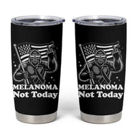 Bigfoot Black Ribbon Tumbler Cup Not Today Melanoma Awareness Gift