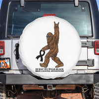 Funny Bigfoot Skin Cancer Support Spare Tire Cover In May We Wear Black