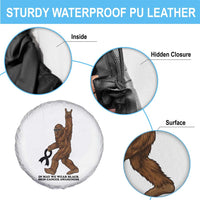Funny Bigfoot Skin Cancer Support Spare Tire Cover In May We Wear Black