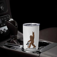 Funny Bigfoot Skin Cancer Support Tumbler Cup In May We Wear Black