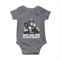 Bigfoot Save Your Skin Baby Onesie Melanoma Warrior Support