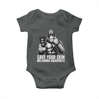 Bigfoot Save Your Skin Baby Onesie Melanoma Warrior Support