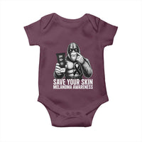 Bigfoot Save Your Skin Baby Onesie Melanoma Warrior Support