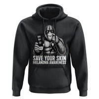 Bigfoot Save Your Skin Hoodie Melanoma Warrior Support