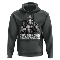 Bigfoot Save Your Skin Hoodie Melanoma Warrior Support