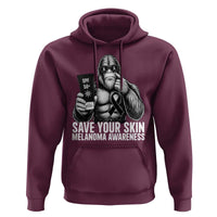 Bigfoot Save Your Skin Hoodie Melanoma Warrior Support