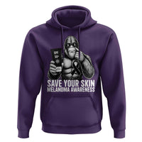 Bigfoot Save Your Skin Hoodie Melanoma Warrior Support
