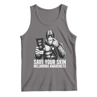Bigfoot Save Your Skin Tank Top Melanoma Warrior Support
