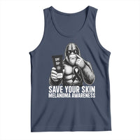 Bigfoot Save Your Skin Tank Top Melanoma Warrior Support