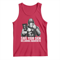 Bigfoot Save Your Skin Tank Top Melanoma Warrior Support
