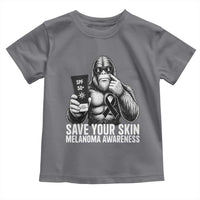 Bigfoot Save Your Skin Toddler T Shirt Melanoma Warrior Support