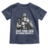 Bigfoot Save Your Skin Toddler T Shirt Melanoma Warrior Support