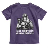 Bigfoot Save Your Skin Toddler T Shirt Melanoma Warrior Support