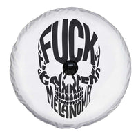 Fuck Melanoma Skull Typography Spare Tire Cover Skin Cancer Warrior