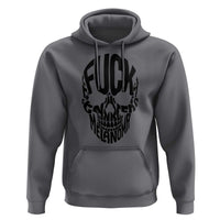 Fuck Melanoma Skull Typography Hoodie Skin Cancer Warrior