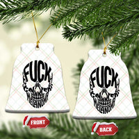 Fuck Melanoma Skull Typography Ceramic Ornament Skin Cancer Warrior