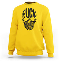 Fuck Melanoma Skull Typography Sweatshirt Skin Cancer Warrior