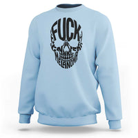 Fuck Melanoma Skull Typography Sweatshirt Skin Cancer Warrior