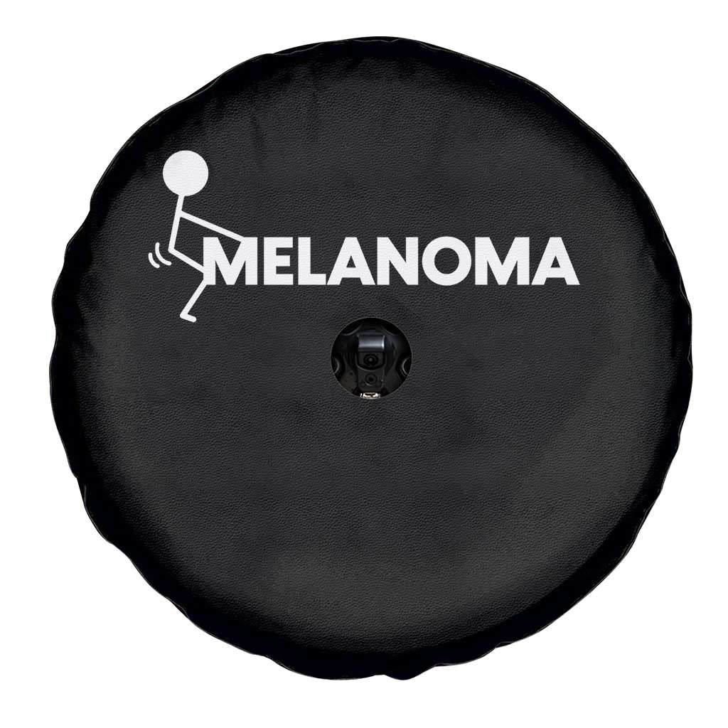 Fuck Melanoma Awareness Spare Tire Cover Funny Stick Figure Warrior