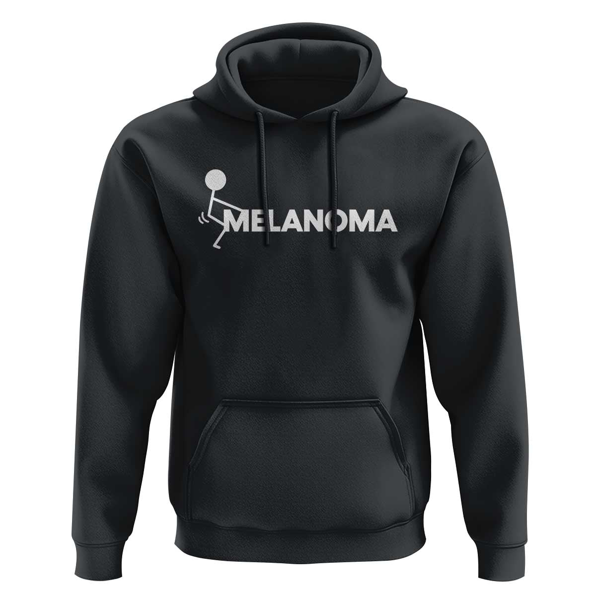 Fuck Melanoma Awareness Hoodie Funny Stick Figure Warrior